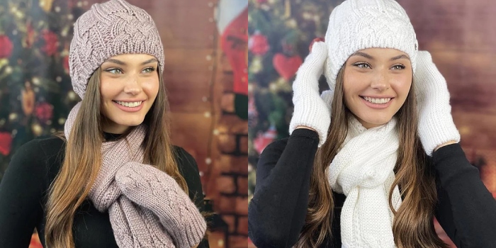 Winter essentials including boots, a hat, and gloves, highlighting top deals on winter footwear and accessories